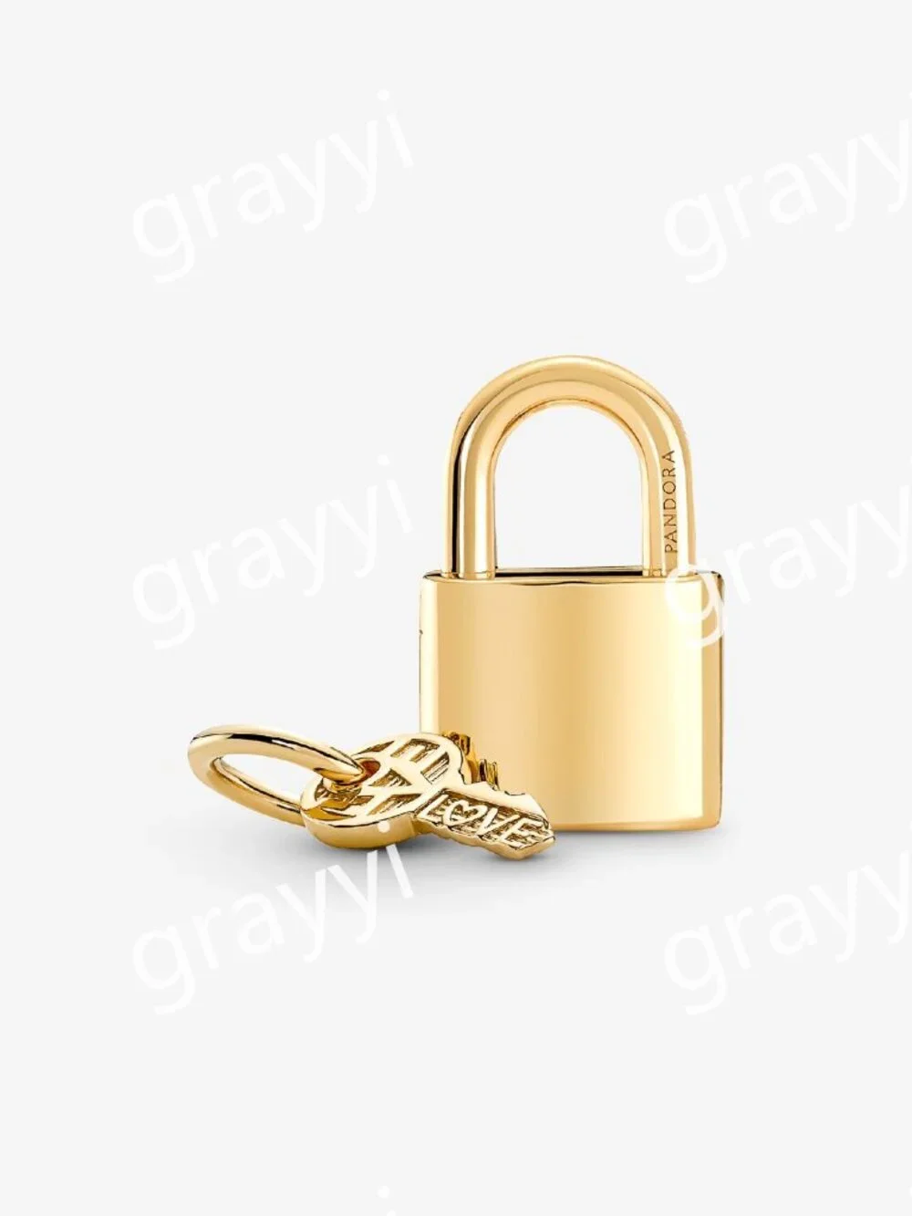 Pandora Padlock & Key Dangle Charm
